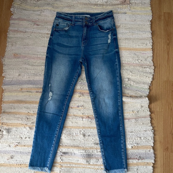 KanCan Denim - KanCan Ultra High Rise Stretch Distressed Skinny Jeans Size 29